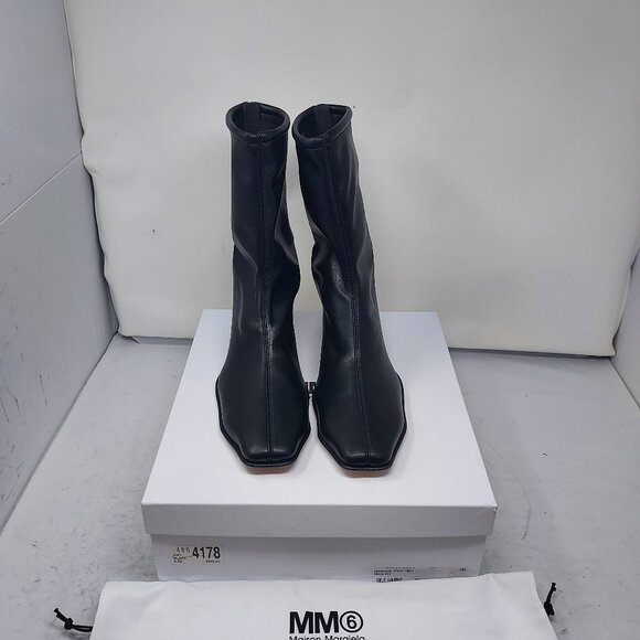 MM6 Maison Margiela Black Trunk Leather Boot - Picture 11 of 11
